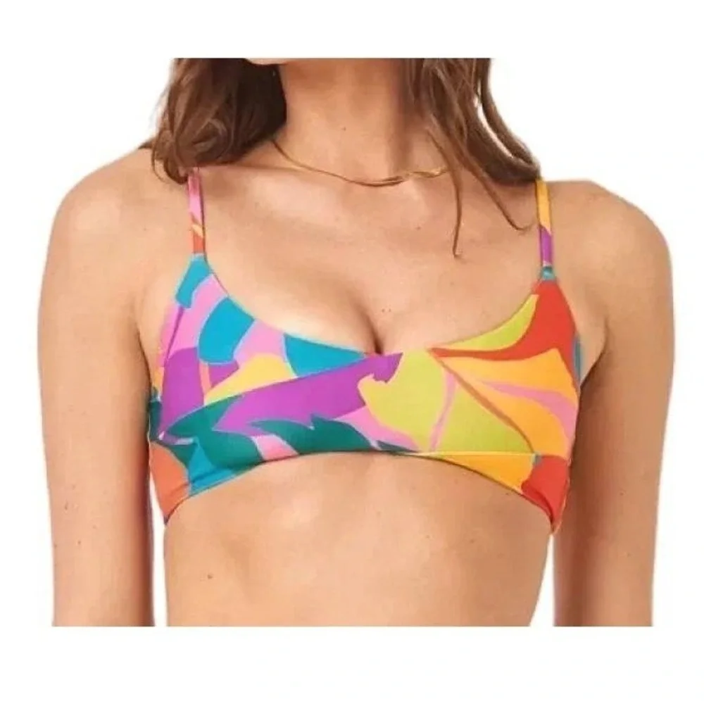 L*Space High Tide Top Copacabana Bikini Swimwear S NEW Vacation Resort Tropical